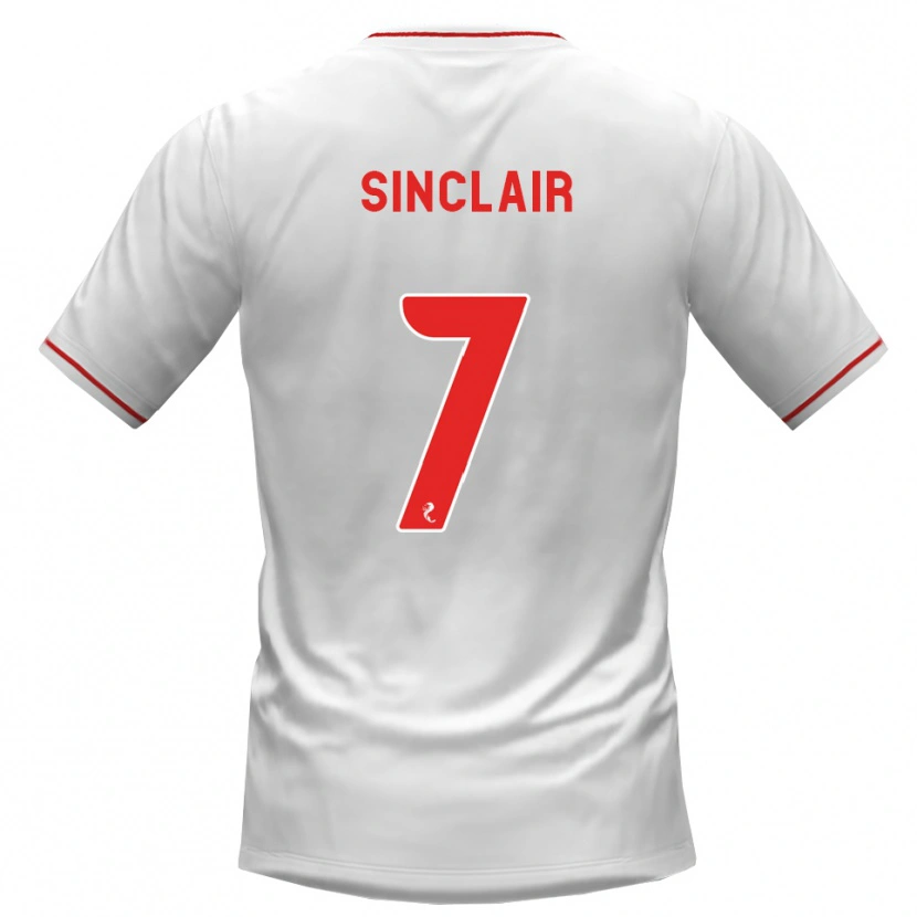 Danxen Bambino Maglia Tyrese Sinclair #7 Rosso Bianco Kit Gara Away 2026/27 Maglietta