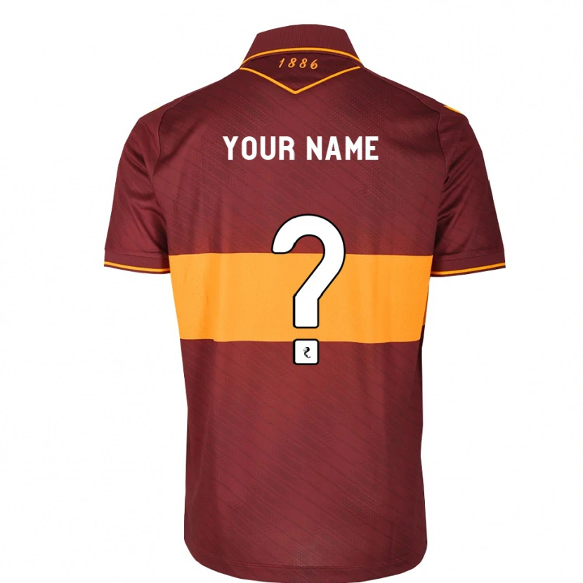 Danxen Bambino Maglia Il Tuo Nome #0 Marrone Arancione Kit Gara Away 2026/27 Maglietta