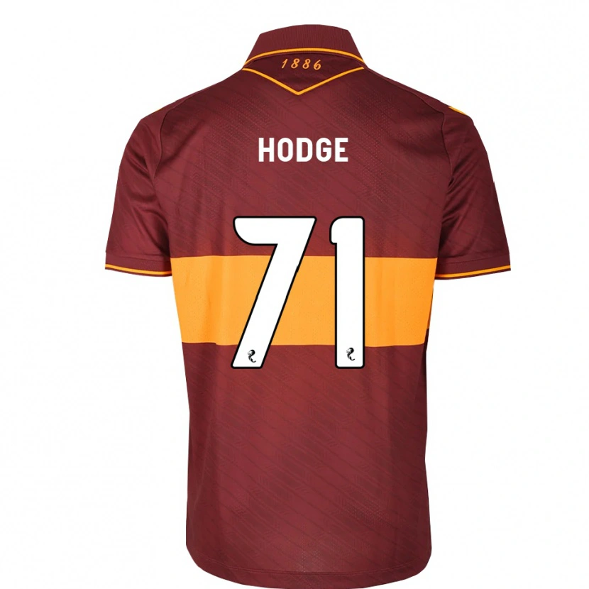 Danxen Bambino Maglia Joe Hodge #71 Marrone Arancione Kit Gara Away 2026/27 Maglietta
