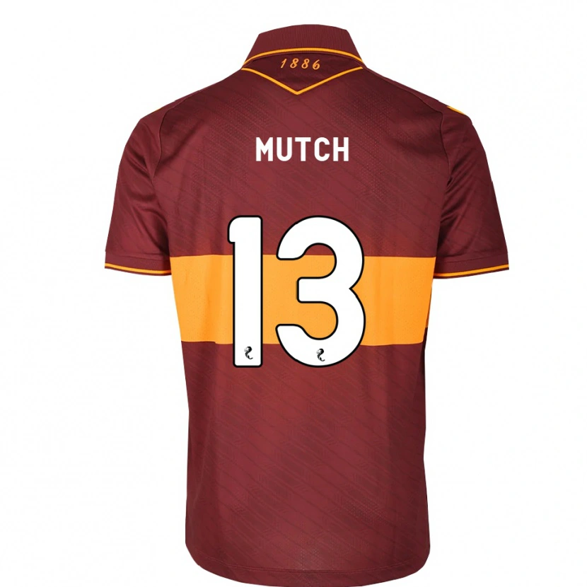 Danxen Bambino Maglia Emily Mutch #13 Marrone Arancione Kit Gara Away 2026/27 Maglietta
