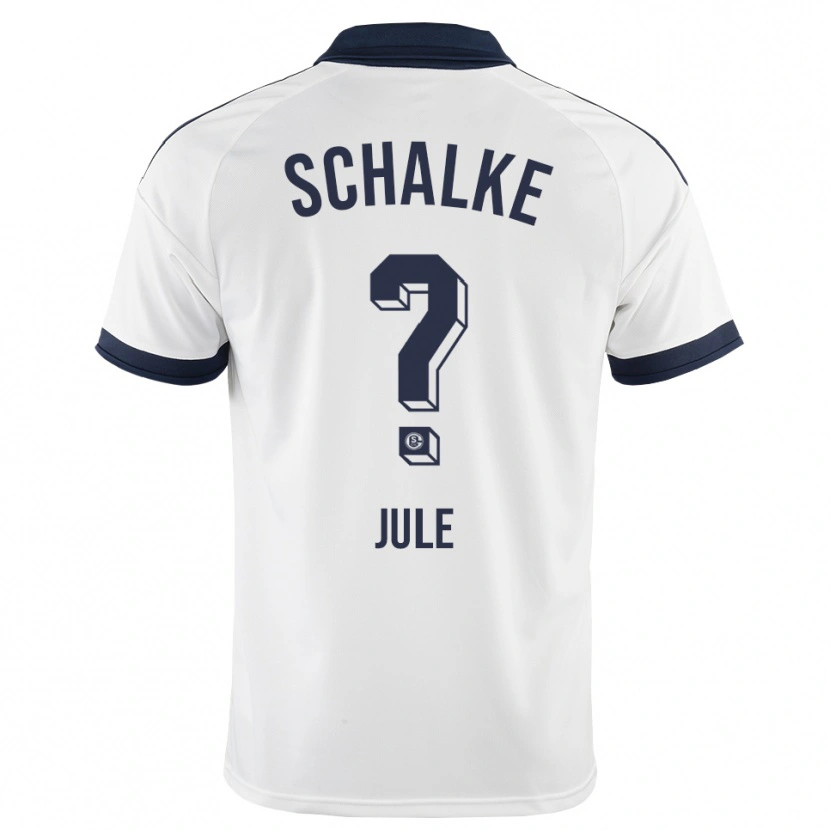 Danxen Bambino Maglia Jule Dallmann #0 Bianco Nero Kit Gara Away 2026/27 Maglietta