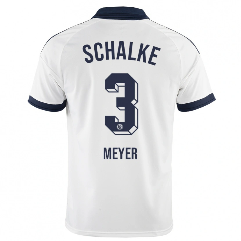 Danxen Bambino Maglia Felix Meyer #3 Bianco Nero Kit Gara Away 2026/27 Maglietta