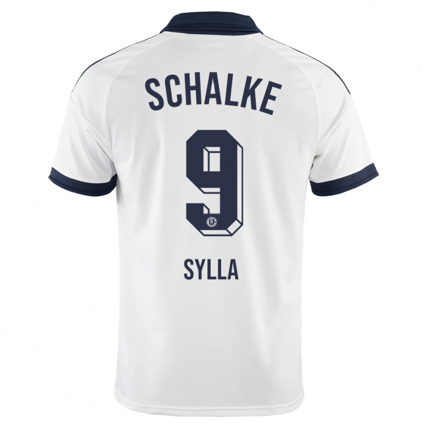Danxen Bambino Maglia Moussa Sylla #9 Bianco Nero Kit Gara Away 2026/27 Maglietta