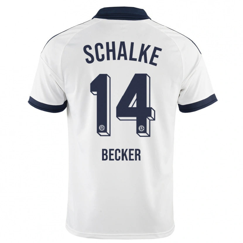 Danxen Bambino Maglia Daniel Becker #14 Bianco Nero Kit Gara Away 2026/27 Maglietta