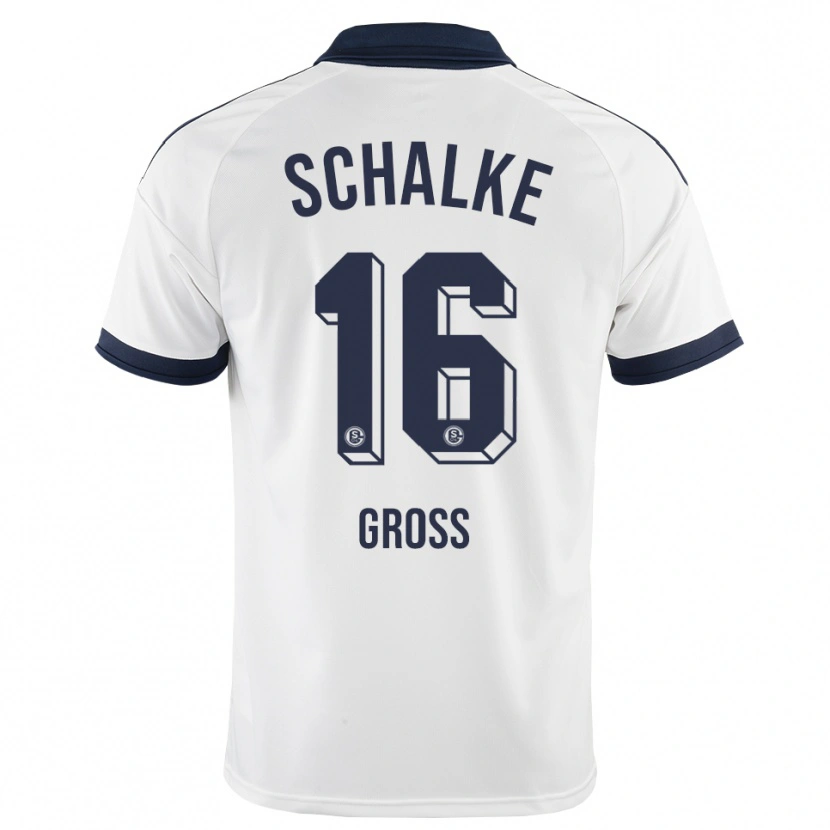 Danxen Bambino Maglia Luca Groß #16 Bianco Nero Kit Gara Away 2026/27 Maglietta