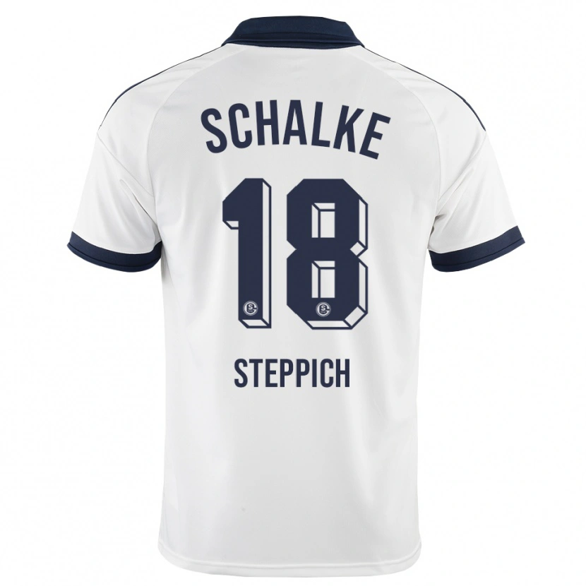 Danxen Bambino Maglia Bianca Steppich #18 Bianco Nero Kit Gara Away 2026/27 Maglietta