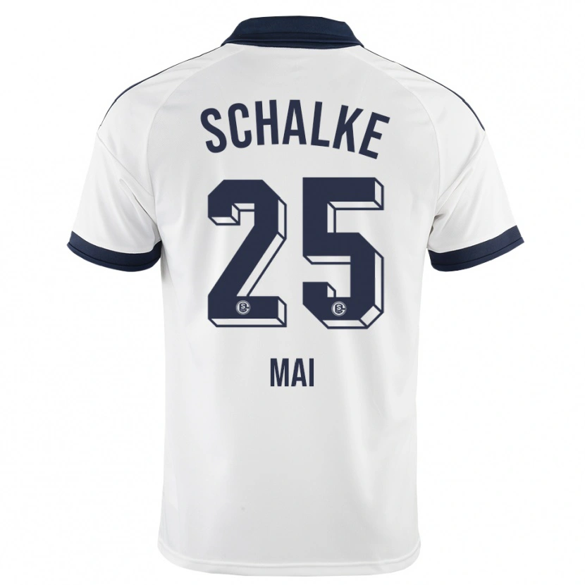 Danxen Bambino Maglia Carolin Mai #25 Bianco Nero Kit Gara Away 2026/27 Maglietta