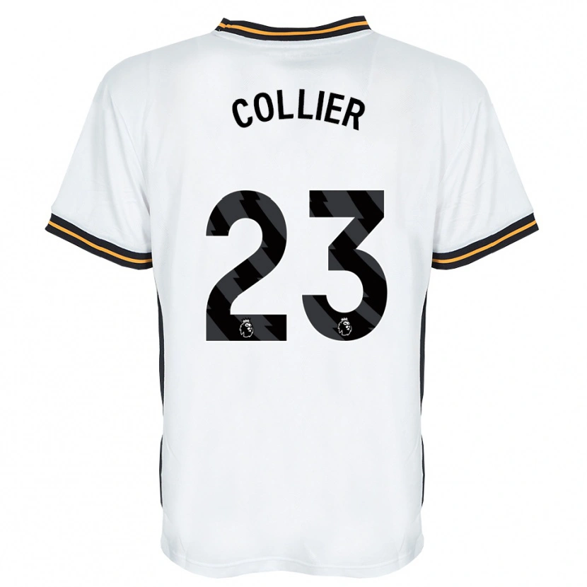 Danxen Bambino Maglia Holly Johnson-Collier #23 Bianco Arancione Nero Kit Gara Away 2026/27 Maglietta