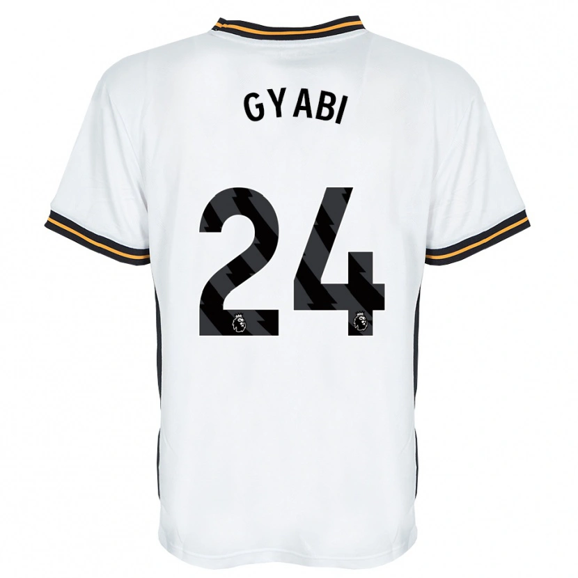 Danxen Bambino Maglia Darko Gyabi #24 Bianco Arancione Nero Kit Gara Away 2026/27 Maglietta