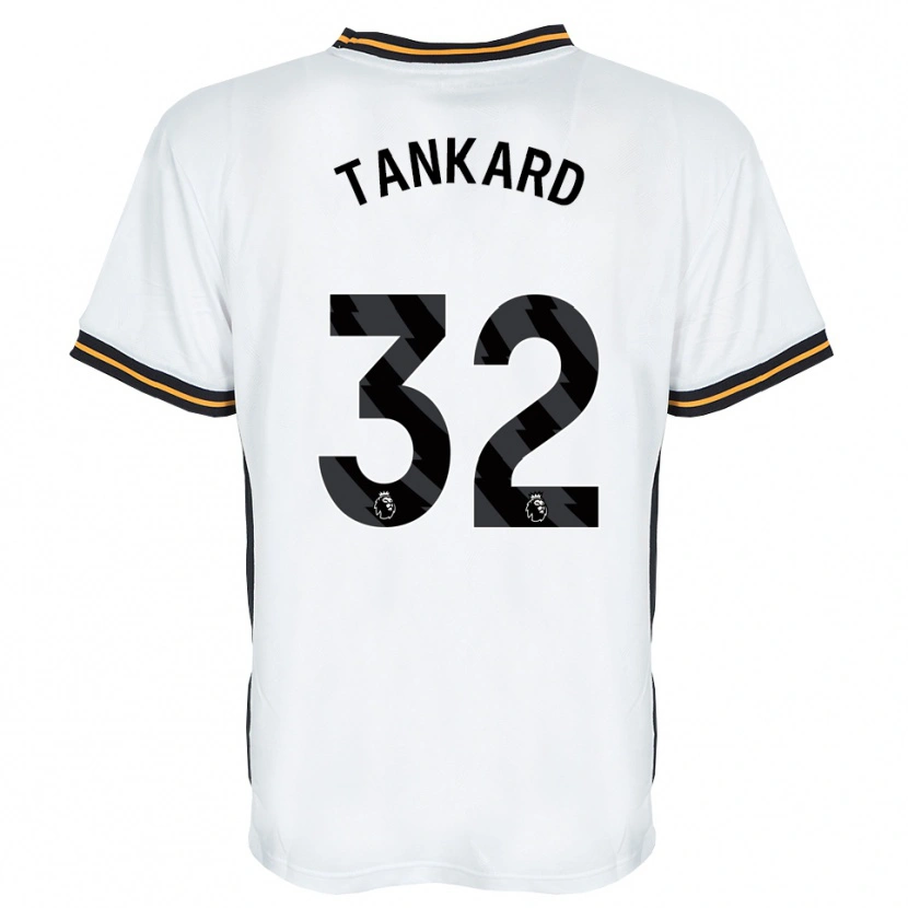 Danxen Bambino Maglia Lily Tankard #32 Bianco Arancione Nero Kit Gara Away 2026/27 Maglietta