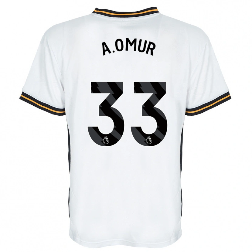Danxen Bambino Maglia Abdülkadir Ömür #33 Bianco Arancione Nero Kit Gara Away 2026/27 Maglietta