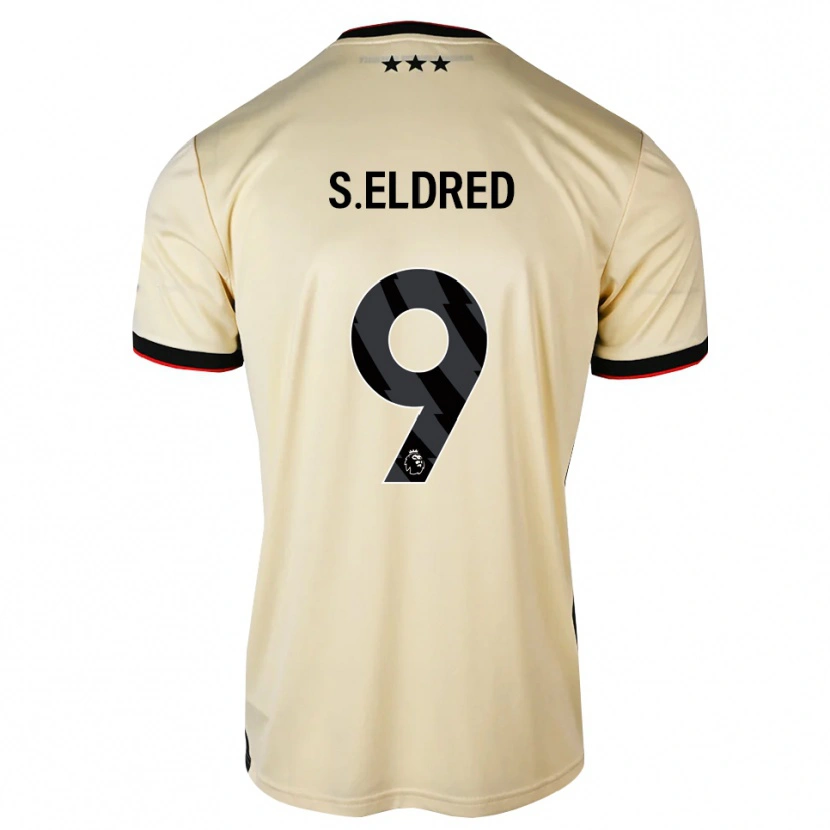 Danxen Bambino Maglia Sid Eldred #9 Lemonchiffon Nero Rosso Kit Gara Away 2026/27 Maglietta