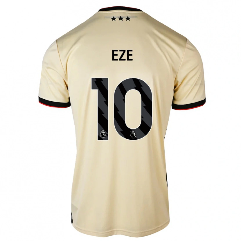 Danxen Bambino Maglia Nelson Eze #10 Lemonchiffon Nero Rosso Kit Gara Away 2026/27 Maglietta
