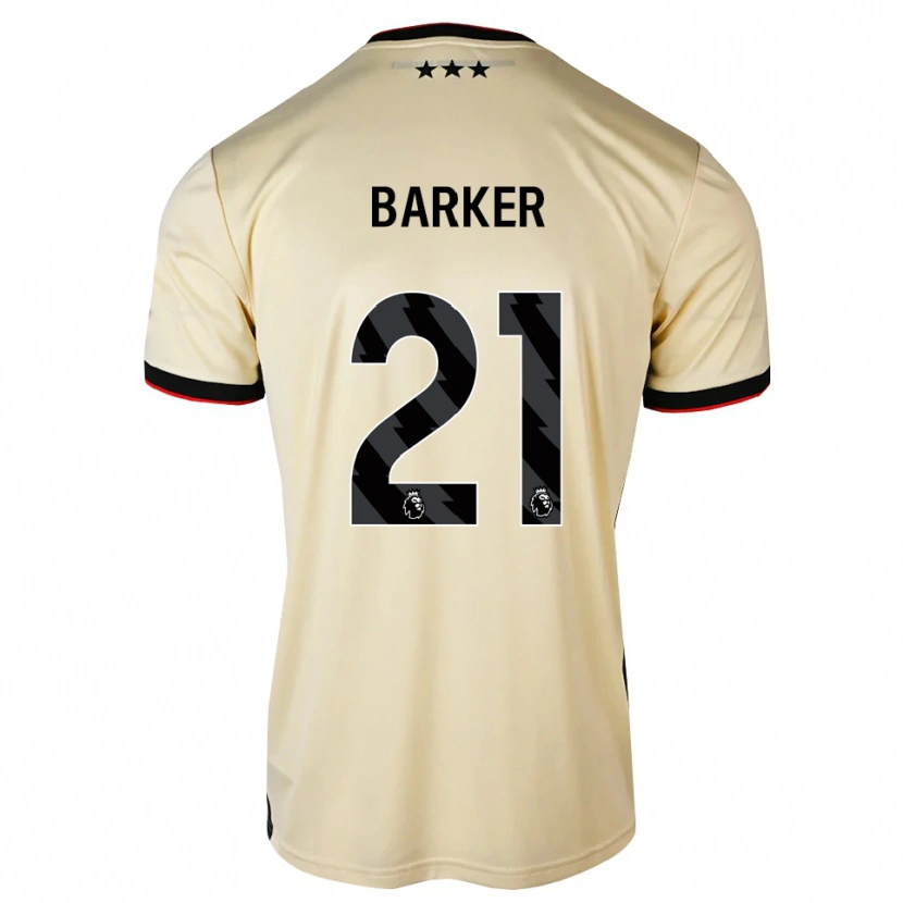 Danxen Bambino Maglia Maisy Barker #21 Lemonchiffon Nero Rosso Kit Gara Away 2026/27 Maglietta