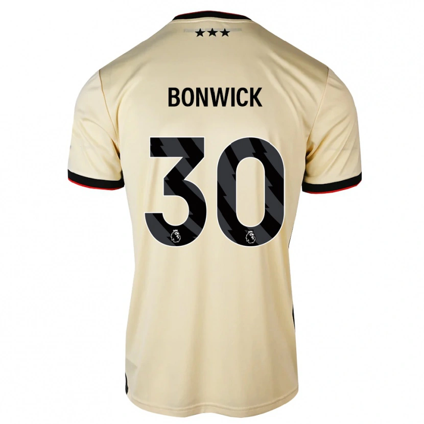 Danxen Bambino Maglia Kaci-Jai Bonwick #30 Lemonchiffon Nero Rosso Kit Gara Away 2026/27 Maglietta