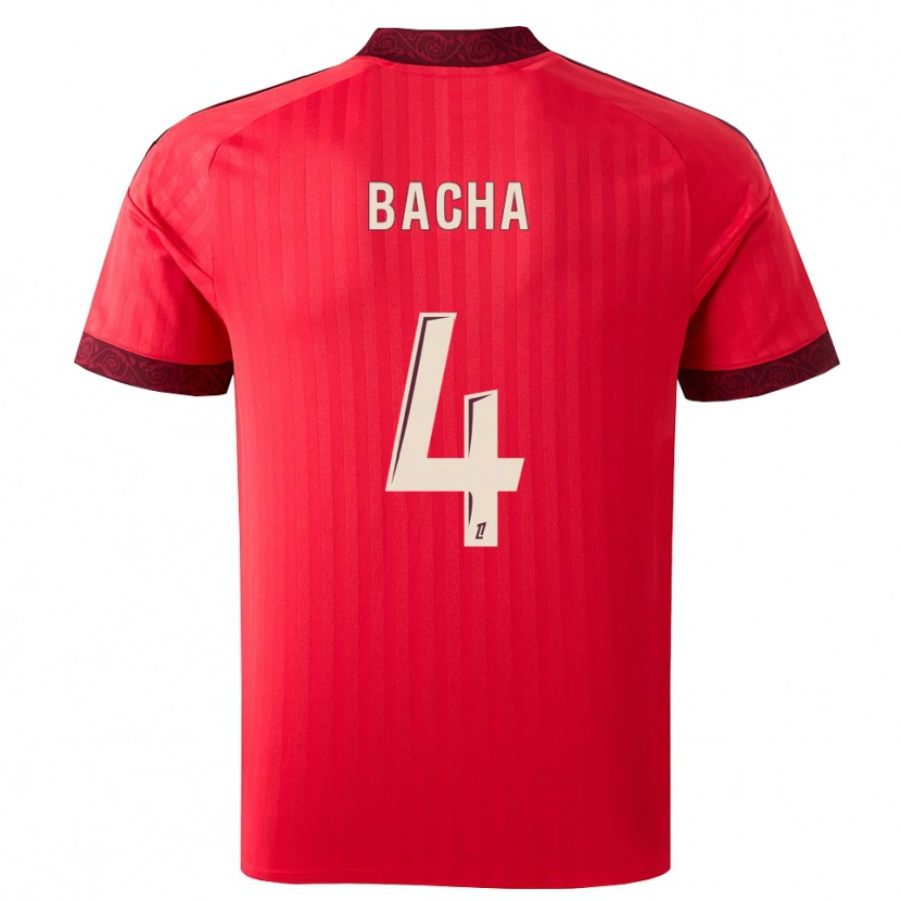 Danxen Bambino Maglia Selma Bacha #4 Borgogna Rosso Bianco Kit Gara Away 2026/27 Maglietta