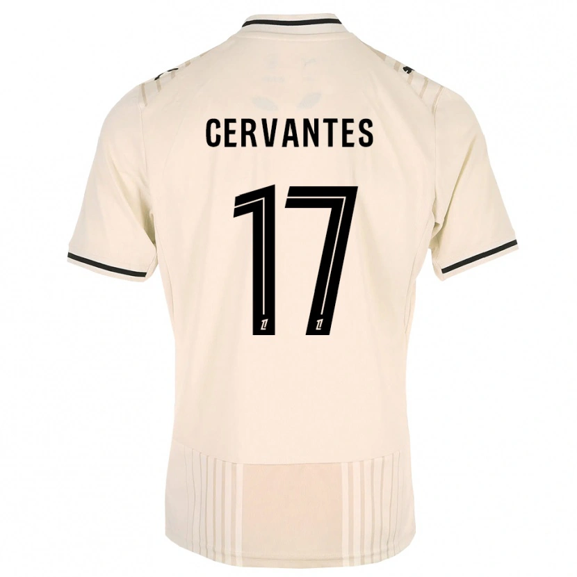 Danxen Bambino Maglia Noa Cervantes #17 Oldlace Nero Bianco Antico Kit Gara Away 2026/27 Maglietta