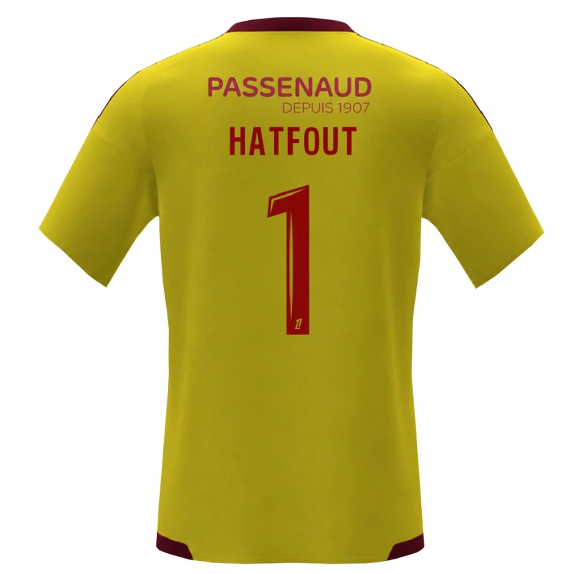 Danxen Bambino Maglia Ewan Hatfout #1 Giallo Rosso Verde Kit Gara Away 2026/27 Maglietta