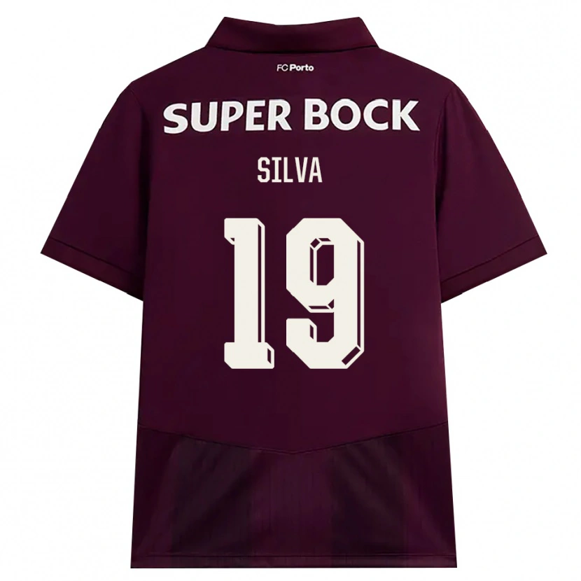 Danxen Bambino Maglia André Silva #19 Borgogna Bianco Kit Gara Away 2026/27 Maglietta