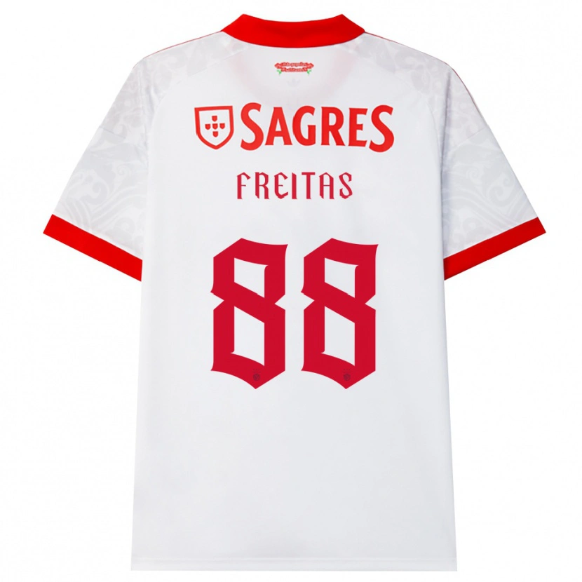 Danxen Bambino Maglia Tiago Freitas #88 Bianco Rosso Giallo Kit Gara Away 2026/27 Maglietta