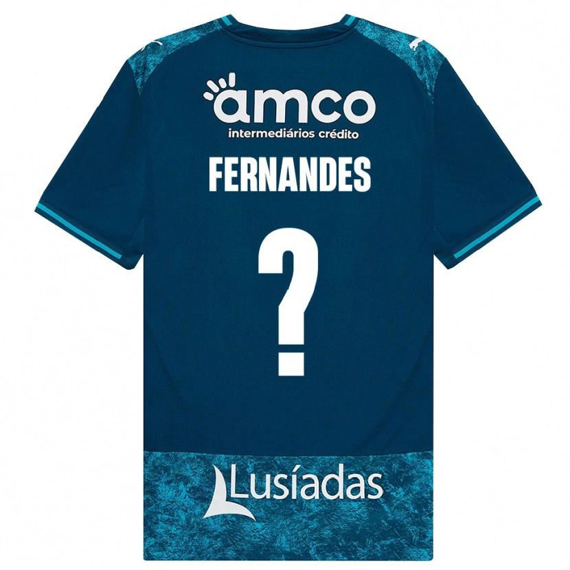 Danxen Bambino Maglia Martim Fernandes #0 Grigioardesiascuro Verdeacqua Kit Gara Away 2026/27 Maglietta