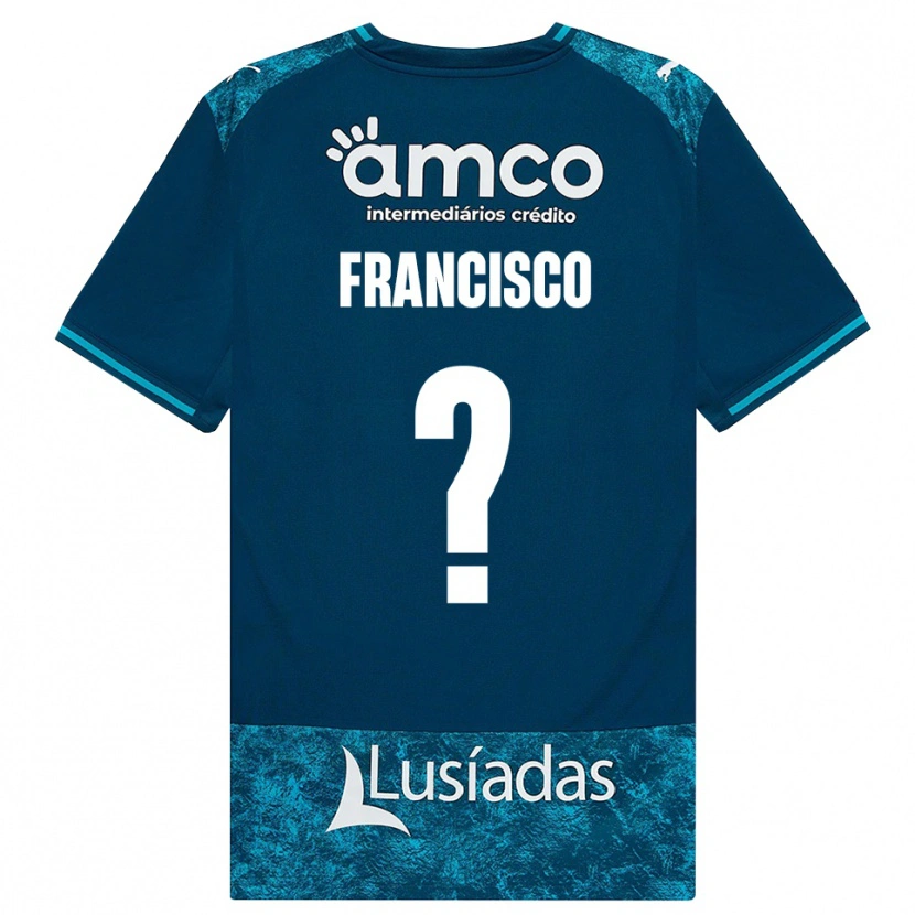 Danxen Bambino Maglia Martim Francisco #0 Grigioardesiascuro Verdeacqua Kit Gara Away 2026/27 Maglietta