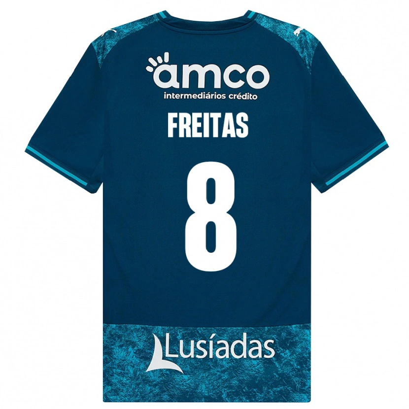 Danxen Bambino Maglia Mylena Freitas #8 Grigioardesiascuro Verdeacqua Kit Gara Away 2026/27 Maglietta