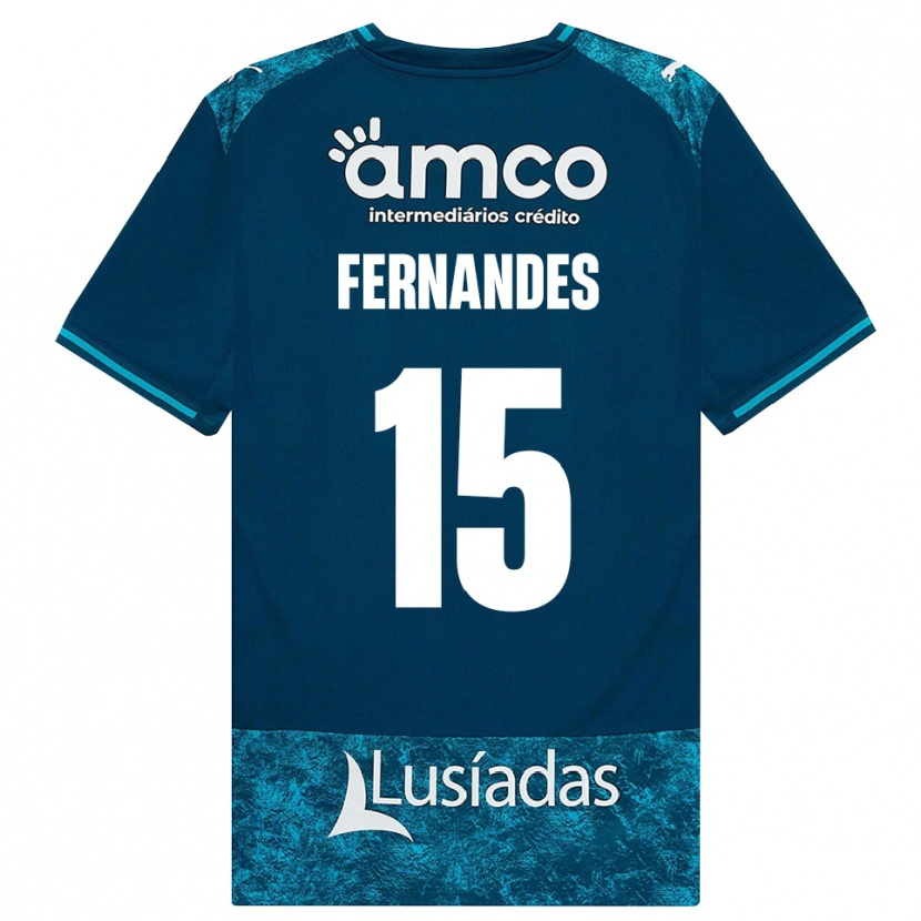 Danxen Bambino Maglia Valdir Fernandes #15 Grigioardesiascuro Verdeacqua Kit Gara Away 2026/27 Maglietta