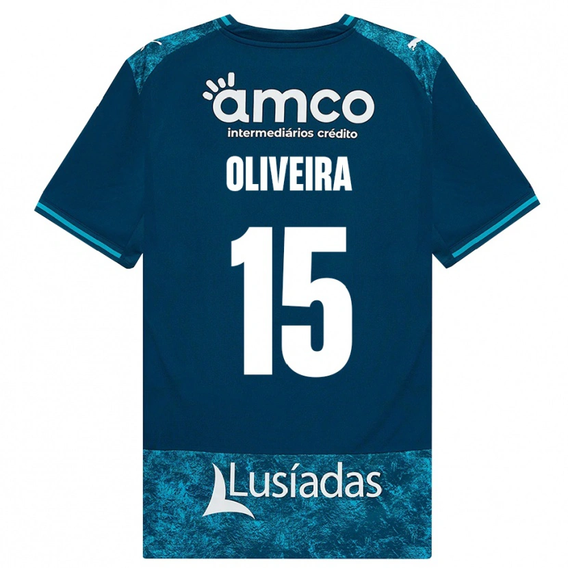 Danxen Bambino Maglia Paulo Oliveira #15 Grigioardesiascuro Verdeacqua Kit Gara Away 2026/27 Maglietta