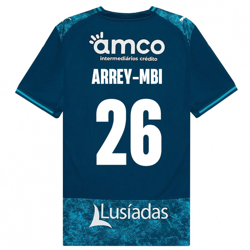 Danxen Bambino Maglia Bright Arrey-Mbi #26 Grigioardesiascuro Verdeacqua Kit Gara Away 2026/27 Maglietta