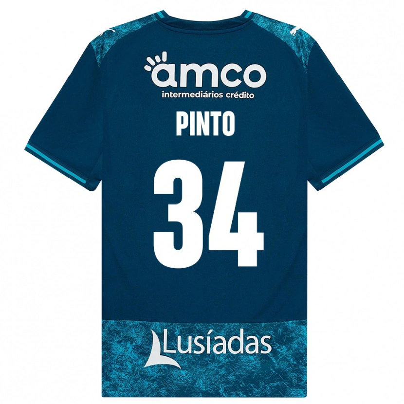Danxen Bambino Maglia Ana Pinto #34 Grigioardesiascuro Verdeacqua Kit Gara Away 2026/27 Maglietta