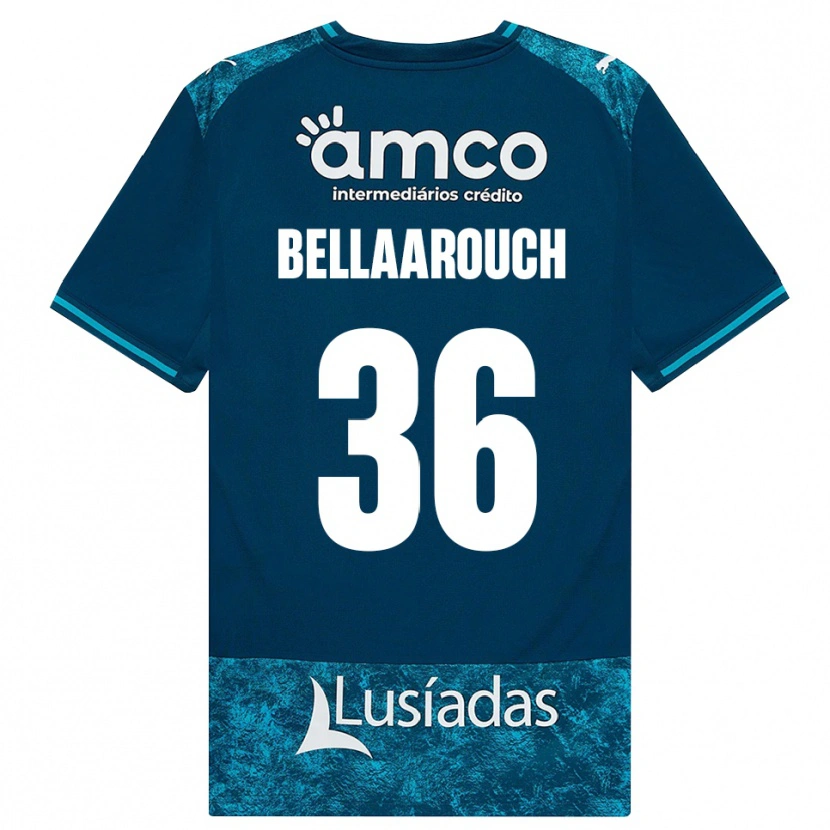 Danxen Bambino Maglia Alaa Bellaarouch #36 Grigioardesiascuro Verdeacqua Kit Gara Away 2026/27 Maglietta