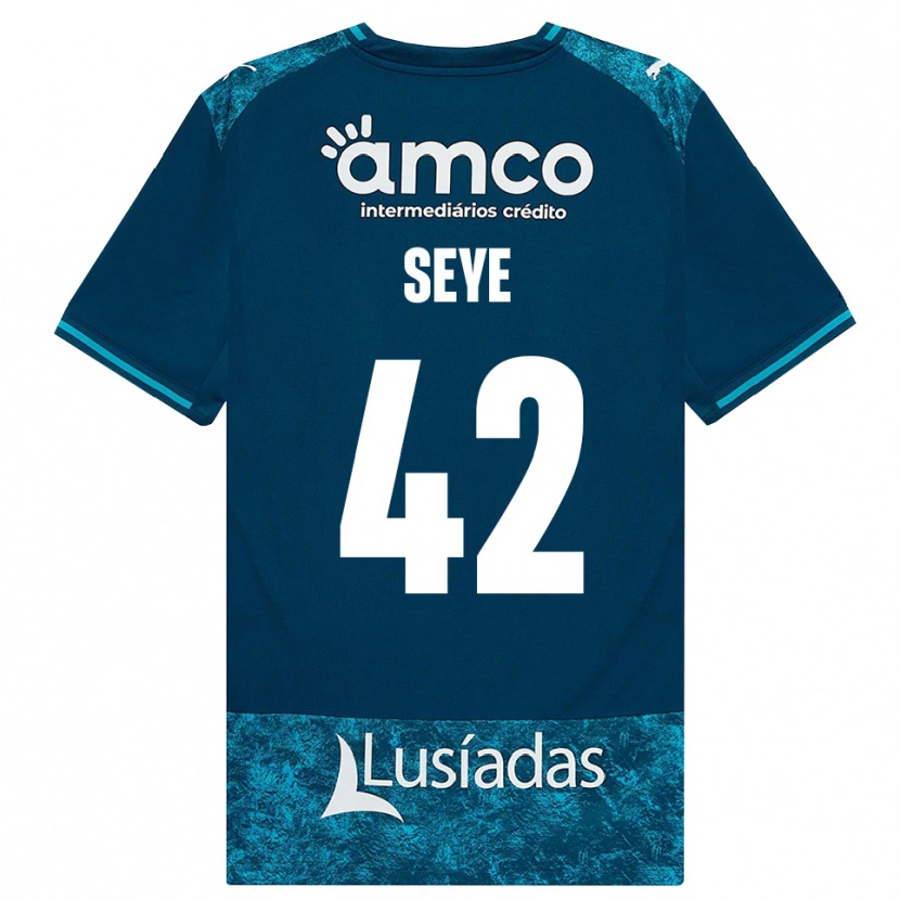 Danxen Bambino Maglia Modou Seye #42 Grigioardesiascuro Verdeacqua Kit Gara Away 2026/27 Maglietta