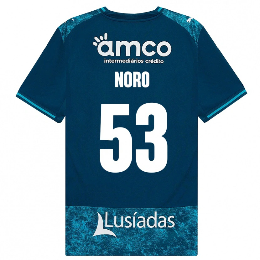 Danxen Bambino Maglia Jonatás Noro #53 Grigioardesiascuro Verdeacqua Kit Gara Away 2026/27 Maglietta