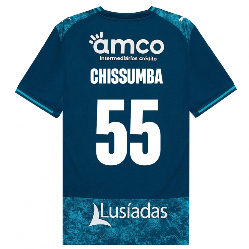 Danxen Bambino Maglia Chissumba #55 Grigioardesiascuro Verdeacqua Kit Gara Away 2026/27 Maglietta