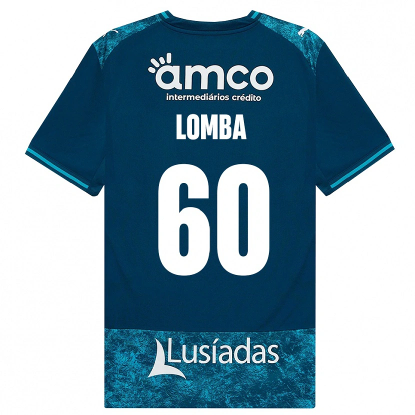 Danxen Bambino Maglia João Lomba #60 Grigioardesiascuro Verdeacqua Kit Gara Away 2026/27 Maglietta