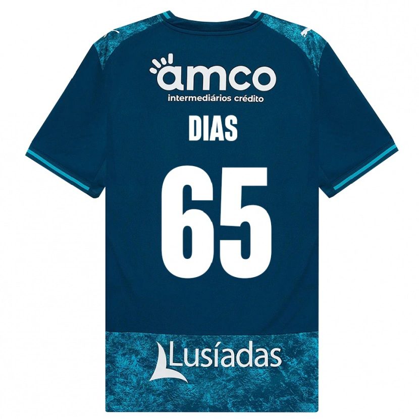 Danxen Bambino Maglia Leandro Dias #65 Grigioardesiascuro Verdeacqua Kit Gara Away 2026/27 Maglietta