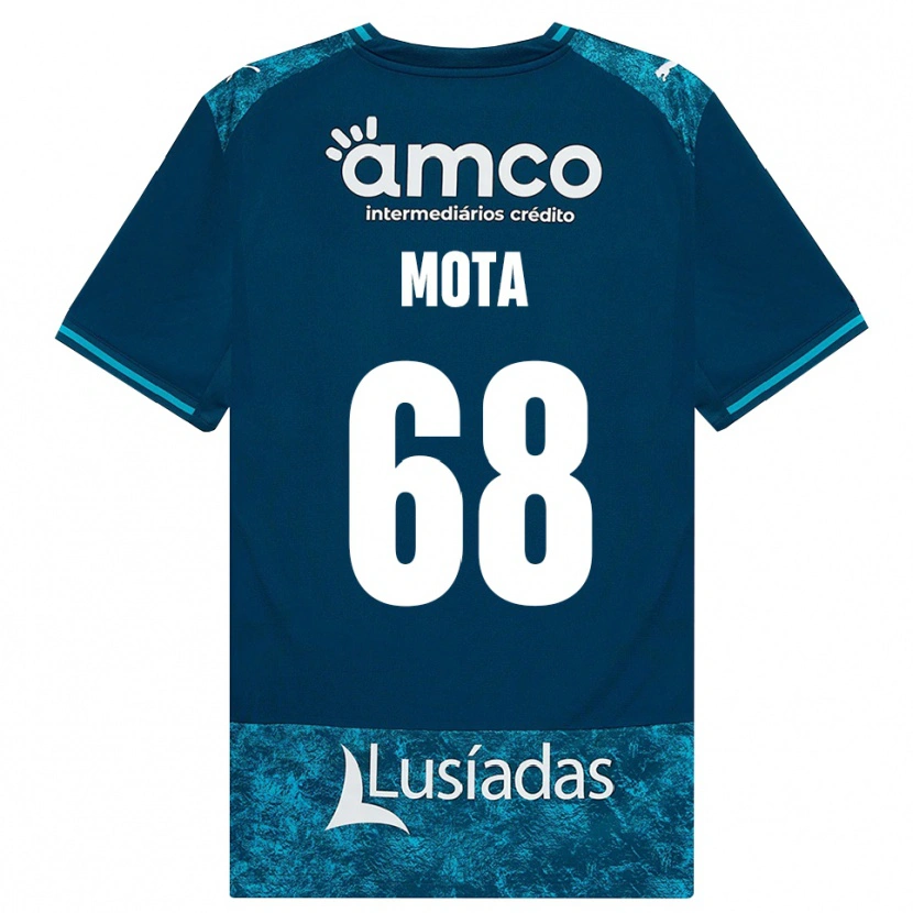 Danxen Bambino Maglia Edgar Mota #68 Grigioardesiascuro Verdeacqua Kit Gara Away 2026/27 Maglietta