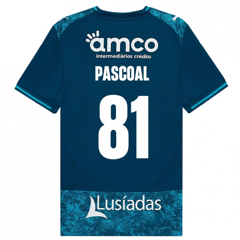Danxen Bambino Maglia Fodé Pascoal #81 Grigioardesiascuro Verdeacqua Kit Gara Away 2026/27 Maglietta