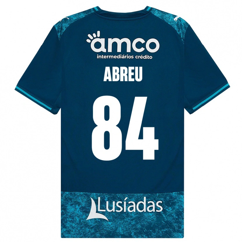 Danxen Bambino Maglia Rodrigo Abreu #84 Grigioardesiascuro Verdeacqua Kit Gara Away 2026/27 Maglietta
