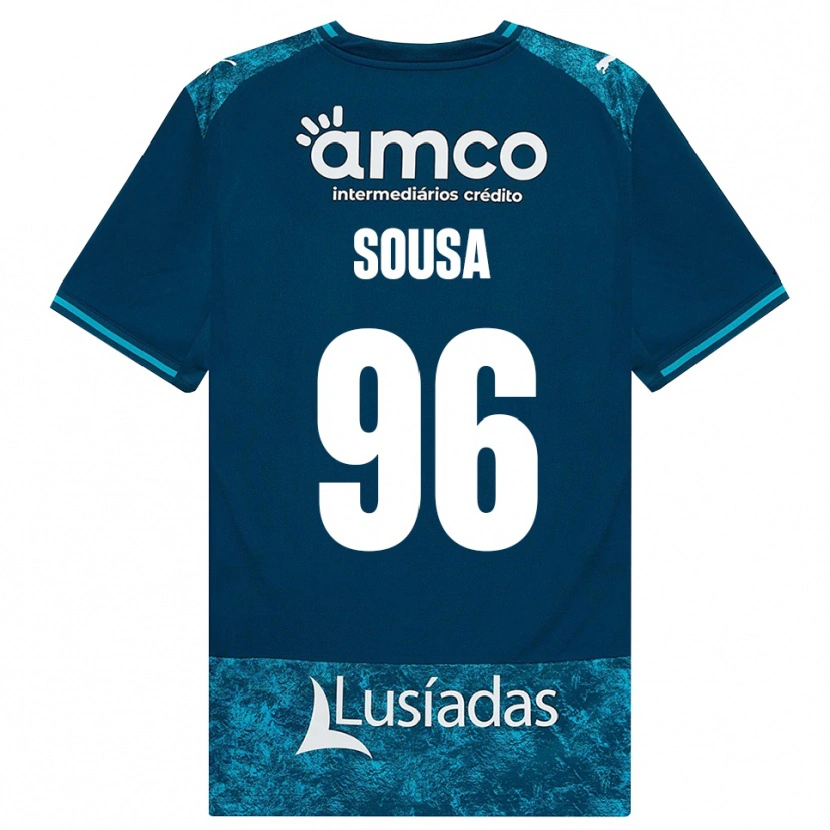 Danxen Bambino Maglia Afonso Dias Sousa #96 Grigioardesiascuro Verdeacqua Kit Gara Away 2026/27 Maglietta