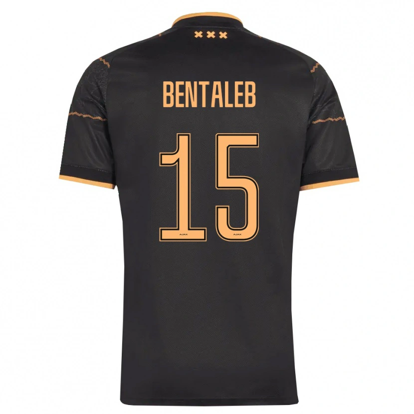 Danxen Bambino Maglia Marouane Bentaleb #15 Nero Arancione Kit Gara Away 2026/27 Maglietta