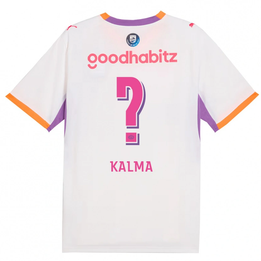 Danxen Bambino Maglia Fenna Kalma #0 Bianco Viola Arancione Kit Gara Away 2026/27 Maglietta