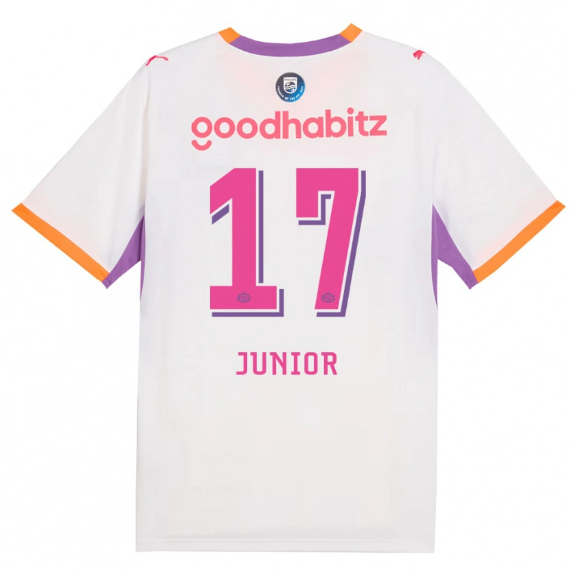 Danxen Bambino Maglia Mauro Júnior #17 Bianco Viola Arancione Kit Gara Away 2026/27 Maglietta