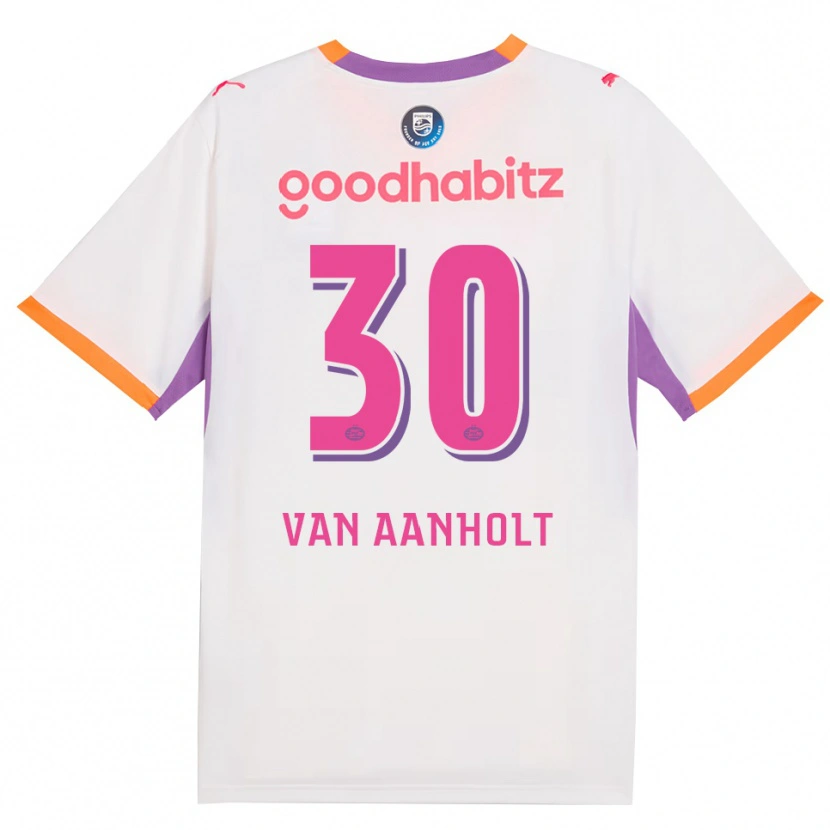 Danxen Bambino Maglia Patrick Van Aanholt #30 Bianco Viola Arancione Kit Gara Away 2026/27 Maglietta