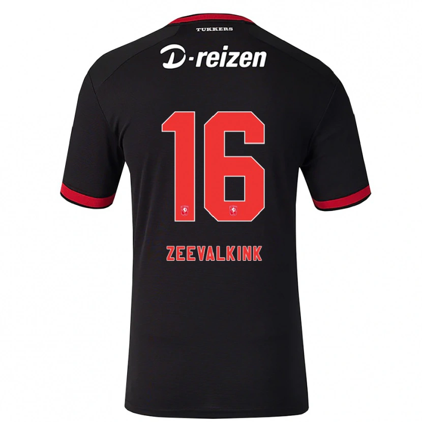 Danxen Bambino Maglia Milo Zeevalkink #16 Rosso Bianco Nero Kit Gara Away 2026/27 Maglietta