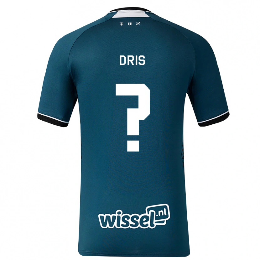 Danxen Bambino Maglia Sofiane Dris #0 Grigioardesiascuro Bianco Kit Gara Away 2026/27 Maglietta