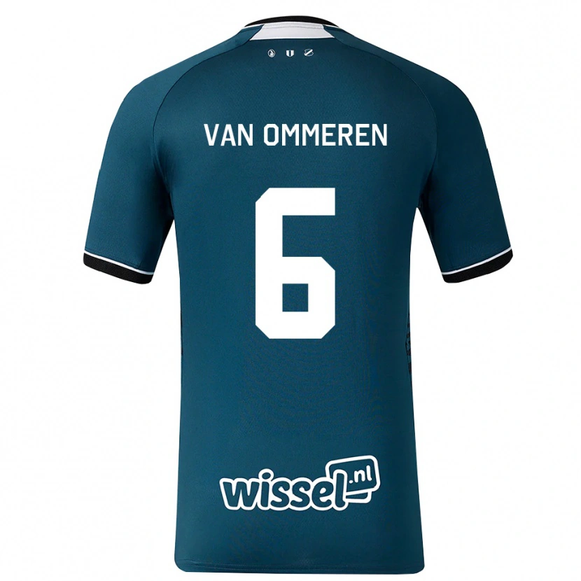 Danxen Bambino Maglia Jaygo Van Ommeren #6 Grigioardesiascuro Bianco Kit Gara Away 2026/27 Maglietta