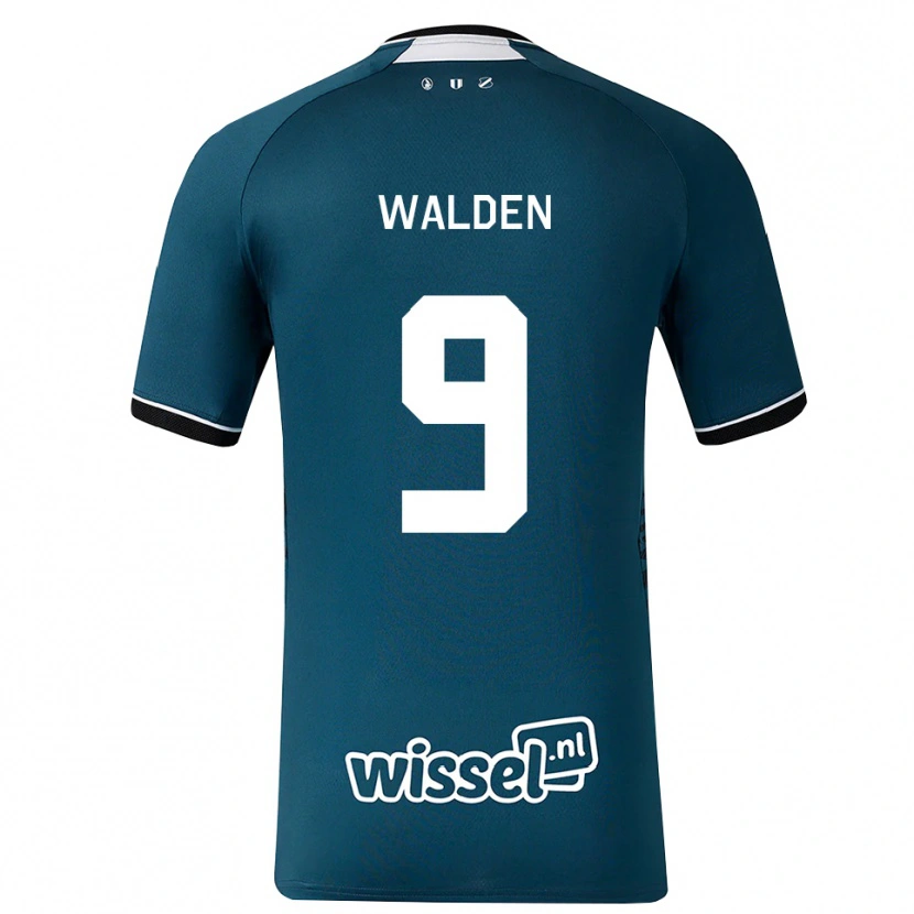 Danxen Bambino Maglia Kane Walden #9 Grigioardesiascuro Bianco Kit Gara Away 2026/27 Maglietta