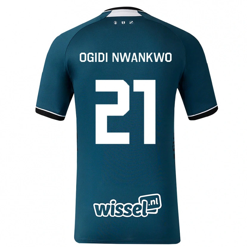 Danxen Bambino Maglia Neville Ogidi Nwankwo #21 Grigioardesiascuro Bianco Kit Gara Away 2026/27 Maglietta